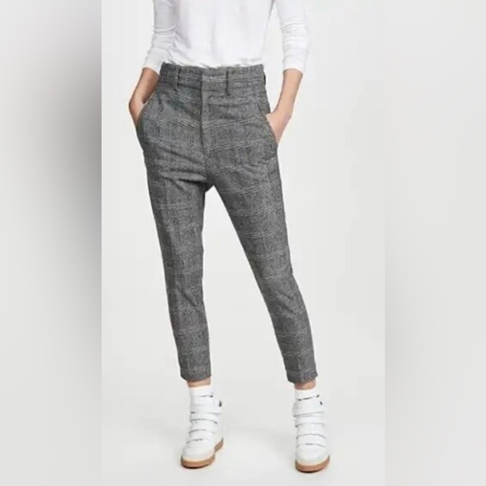 213. Marant Etoile Noah Checked Straight Pants